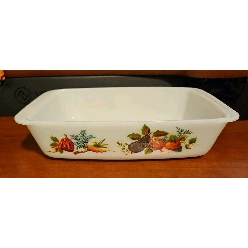 Vtg Pyrex JAJ Tuscan Market Garden Pattern 10